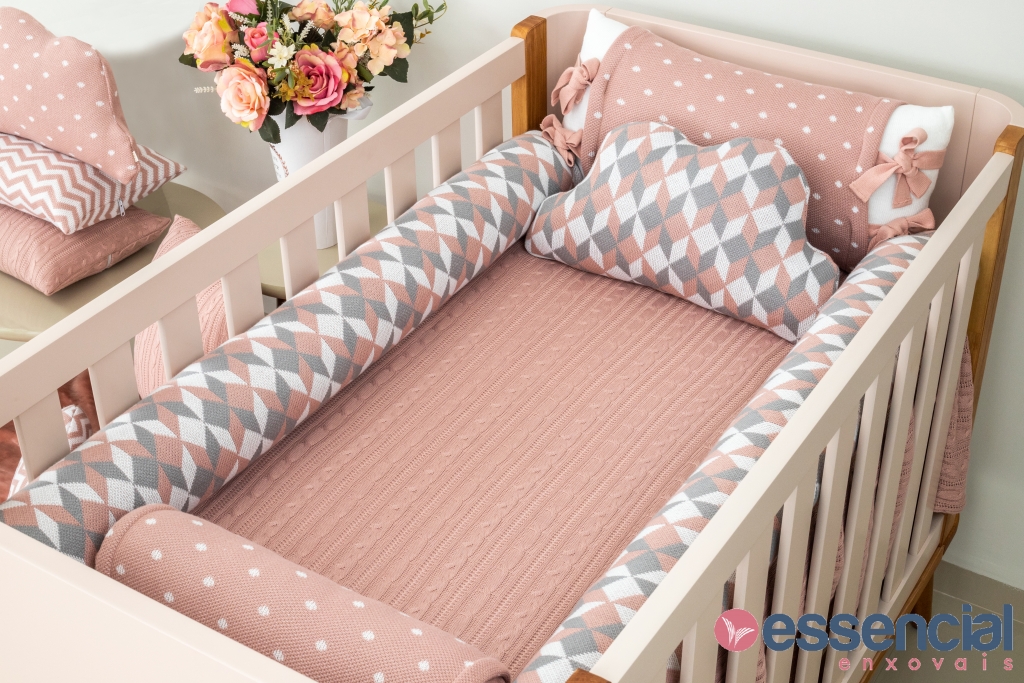 Kit berço rosê americano feminino