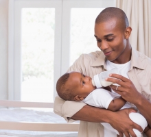 A importância da ligação entre pai e bebê